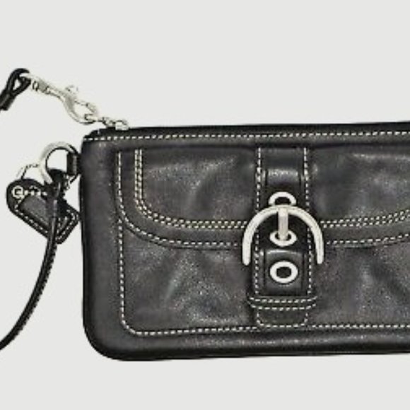 Black COACH Wristlet